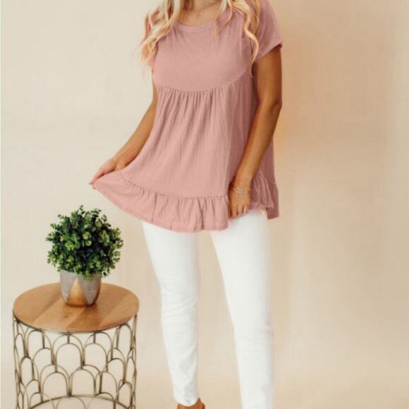 *NEW* Blush Pink Women's Boho Top | Size M, L, XL - Picture 4 of 6
